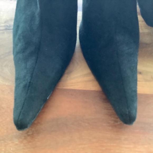Black suede fabric boots size 39 - Picture 4 of 10